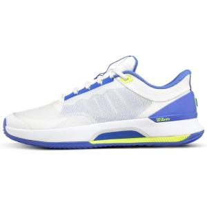 Wilson Womens Intrigue Tour Women’s Padel Shoes(White/Amparo Blue/Safety Yellow)