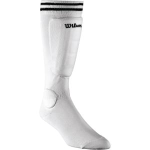 Wilson Soccer Sock Shin Guards – Youth and Peewee Sizes(White)