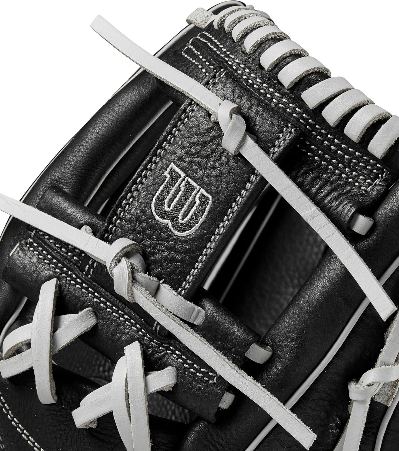 imageWILSON 2024 A1000 Infield Fastpitch Softball Gloves 1175 and 12 Right Hand ThrowBlackSilver