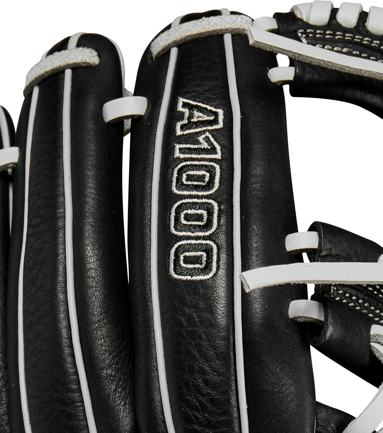 imageWILSON 2024 A1000 Infield Fastpitch Softball Gloves 1175 and 12 Right Hand ThrowBlackSilver
