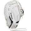 WILSON 2024 A1000 1620 12.5” Fastpitch Softball First Base Mitt – Black/White/Silver(Right Hand Throw)