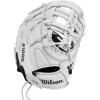 WILSON 2024 A1000 1620 12.5” Fastpitch Softball First Base Mitt – Black/White/Silver(Right Hand Throw)