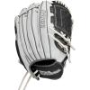 WILSON 2024 A1000® P12 12” Pitcher’s Fastpitch Softball Glove – White/Grey(Left Hand Throw)