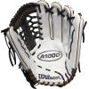 Wilson 2022 A1000 T125 12.5″ Fastpitch Outfield Glove – Right Hand Throw, White/Black/Metallic Gold