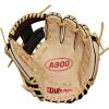 Wilson 2024 A900® PF1125 Pedroia Fit™ 11.25” Infield Baseball Glove(Blonde/Black/Red)