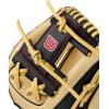 Wilson 2024 A900® PF1125 Pedroia Fit™ 11.25” Infield Baseball Glove(Blonde/Black/Red)