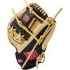 Wilson 2024 A900® PF1125 Pedroia Fit™ 11.25” Infield Baseball Glove(Blonde/Black/Red)