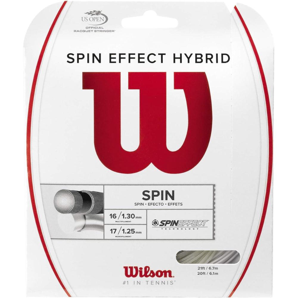 imageWilson Spin Effect Hybrid Tennis String  Set White