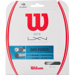WILSON Duo Tennis String – Set, Yellow, Bronze and Grey(Grey)