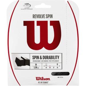 WILSON Revolve Spin 16 Tennis String – Set, Black