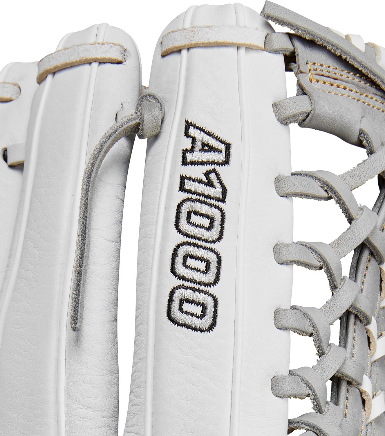 imageWILSON 2024 A1000 Outfield Fastpitch Softball Gloves 125WhiteSilverGold