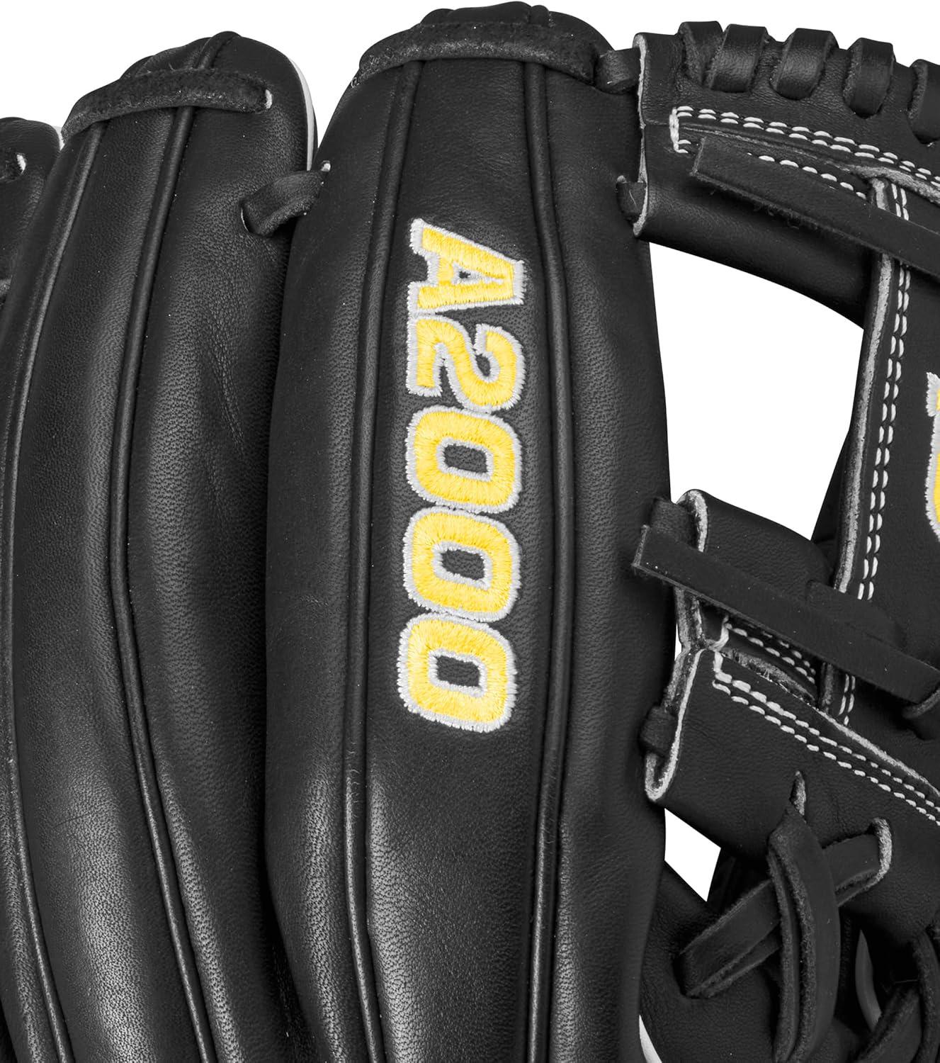 imageWilson 2024 Classics Series A2000 Baseball GlovesBlackYellowGrey