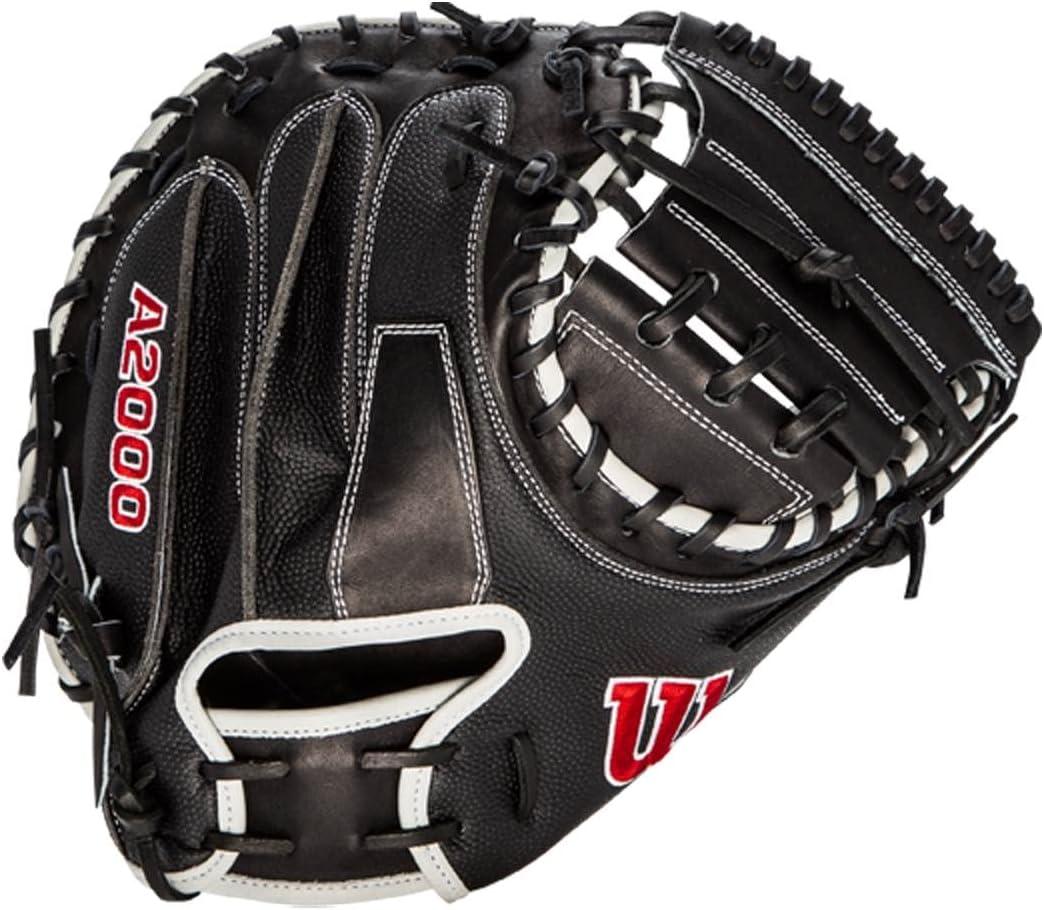 imageWilson A2000 Catchers Mitts 33 335 and 34BlackWhiteRed