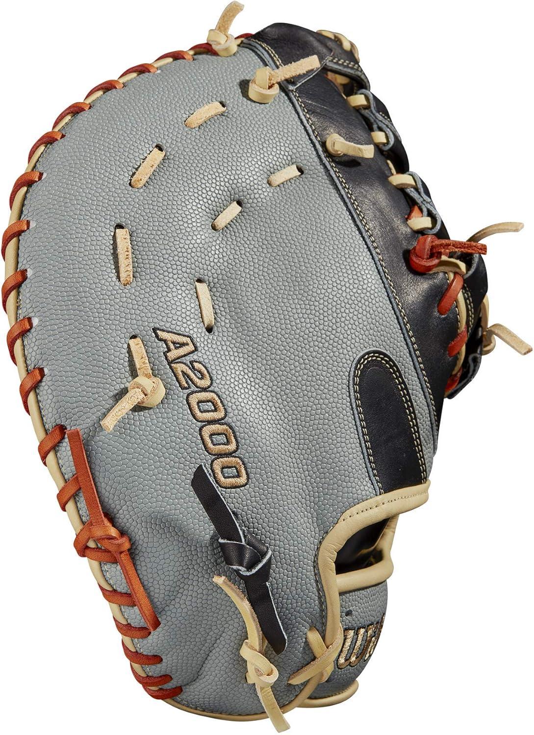 imageWilson A2000 First Base Baseball Mitts 1225 and 125GreyBlack