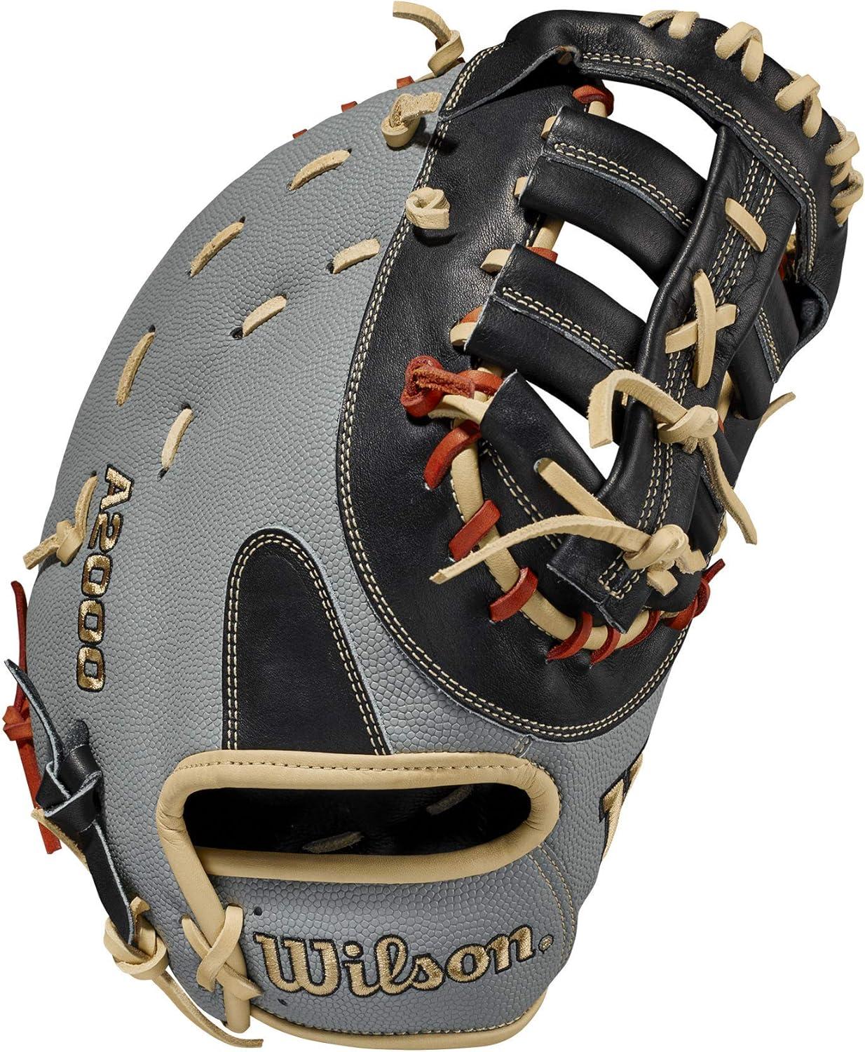 imageWilson A2000 First Base Baseball Mitts 1225 and 125GreyBlack