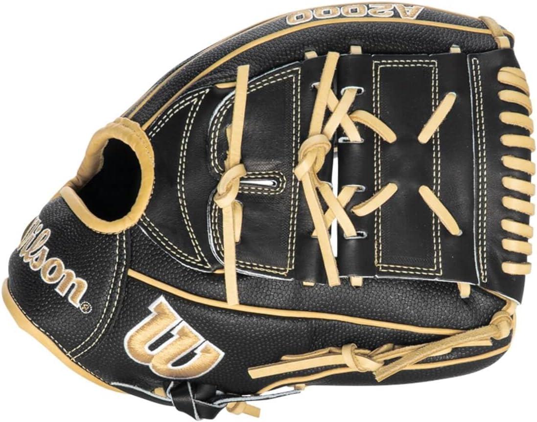 imageWilson A2000 Pitchers Baseball Gloves 1175 and 12BlackBlonde
