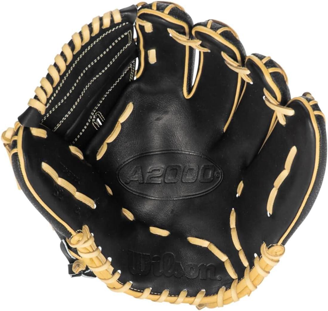 imageWilson A2000 Pitchers Baseball Gloves 1175 and 12BlackBlonde