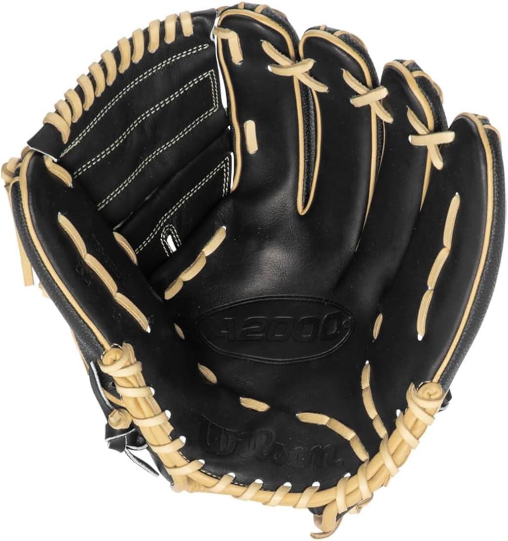 imageWilson A2000 Pitchers Baseball Gloves 1175 and 12BlackBlonde