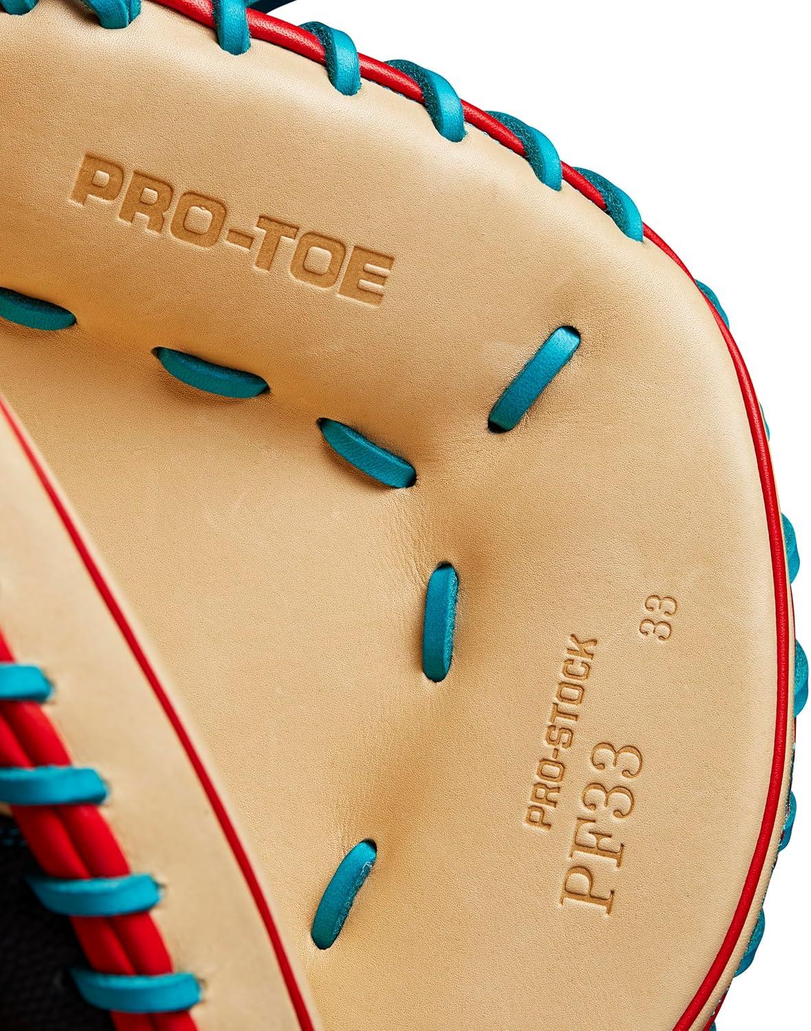 imageWilson Fall 2024 A2000 Baseball GlovesBlackBlondeRedTeal