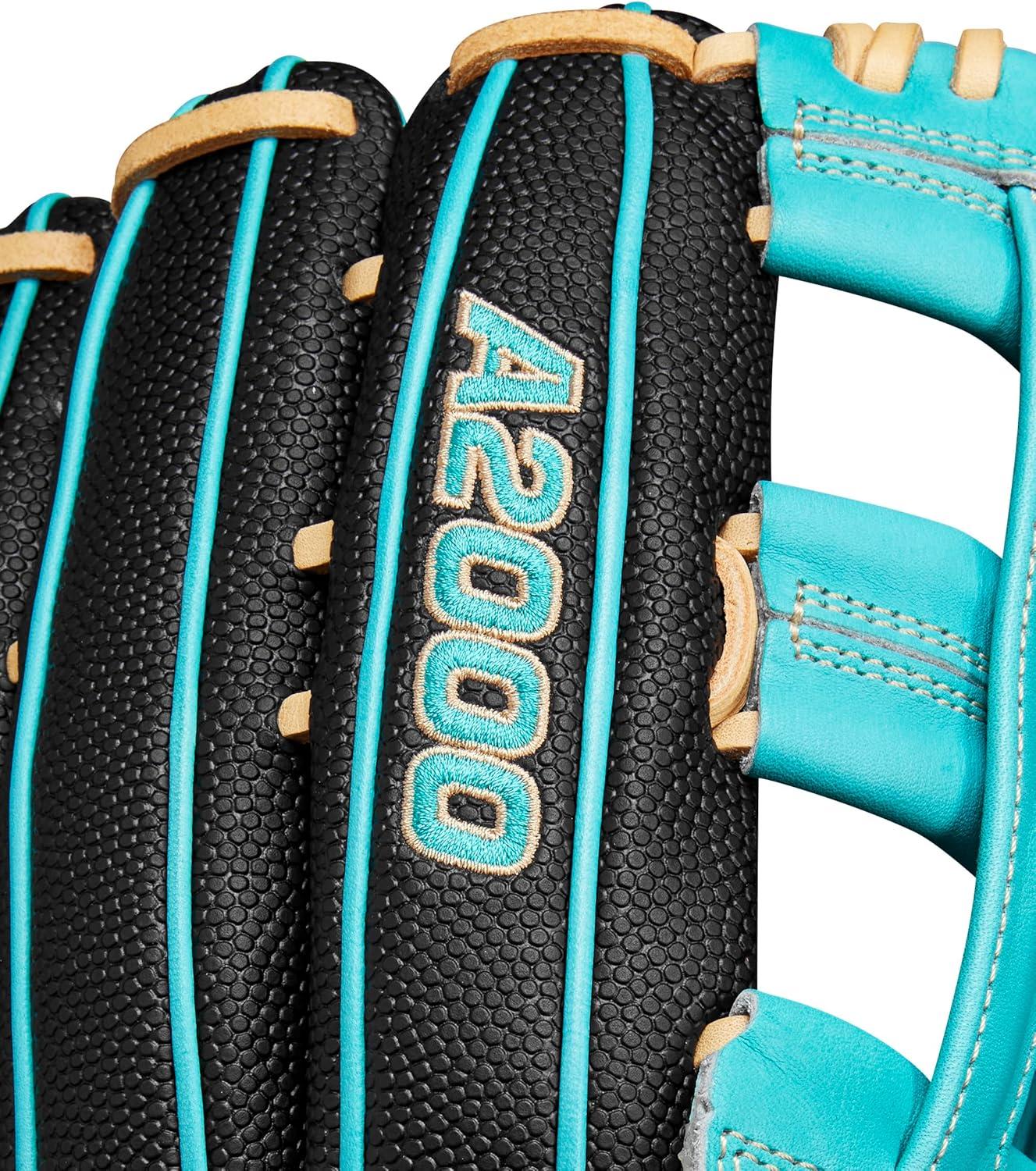 imageWilson Fall 2024 A2000 Baseball GlovesBlackTealBlonde