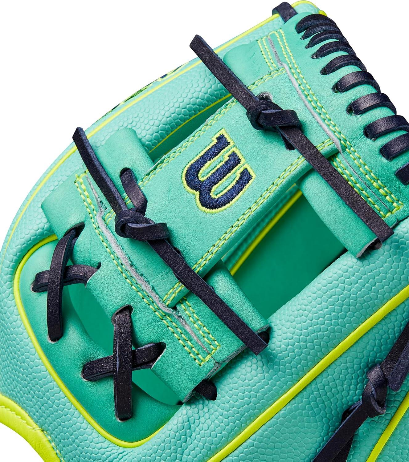 imageWilson Fall 2024 A2000 Baseball GlovesSeafoamOptic Yellow