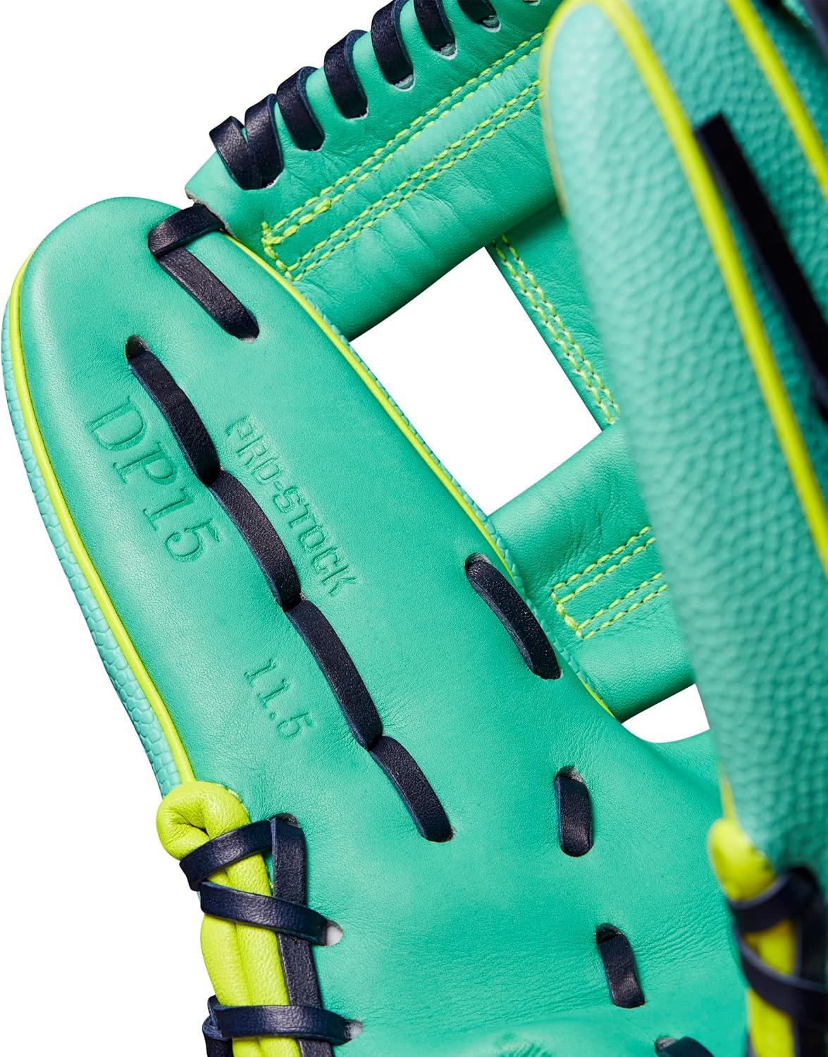 imageWilson Fall 2024 A2000 Baseball GlovesSeafoamOptic Yellow