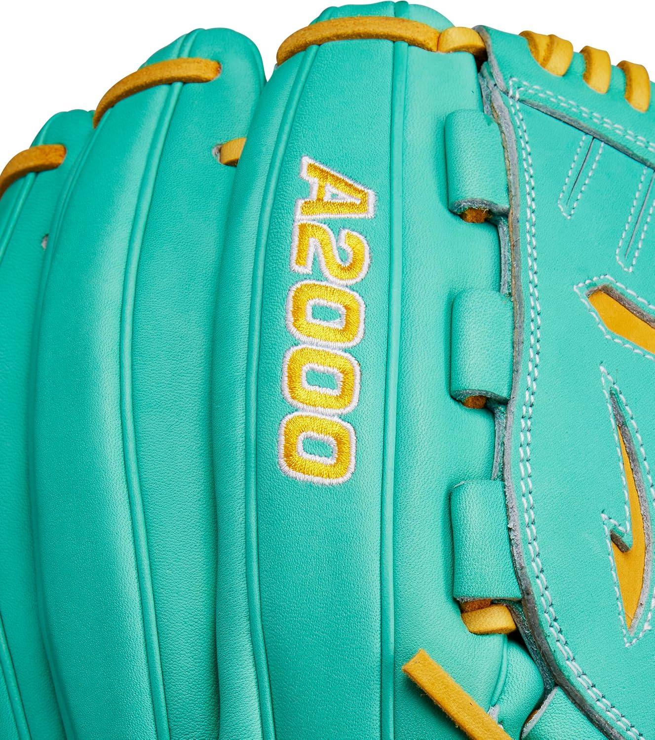 imageWilson Fall 2024 A2000 Baseball GlovesSeafoamYellow Gold