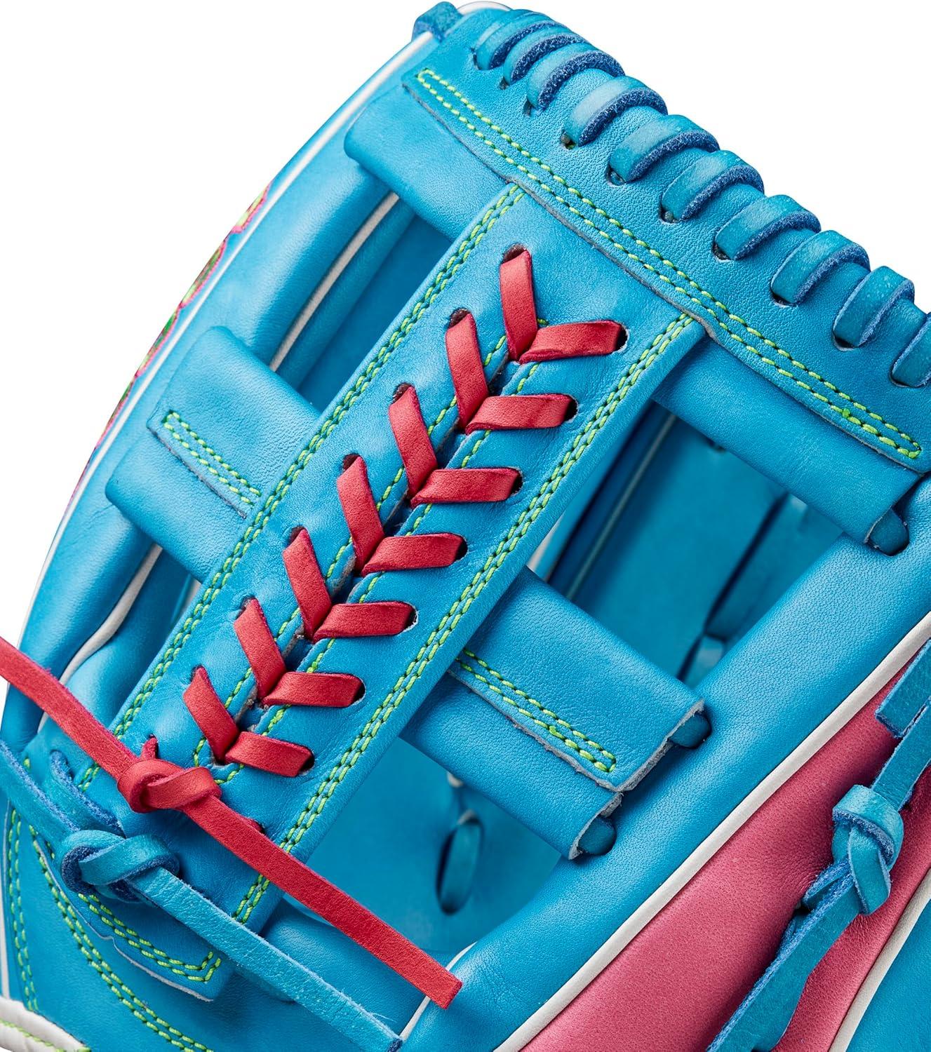 imageWilson Fall 2024 A2000 Baseball GlovesSky BlueFlamingo