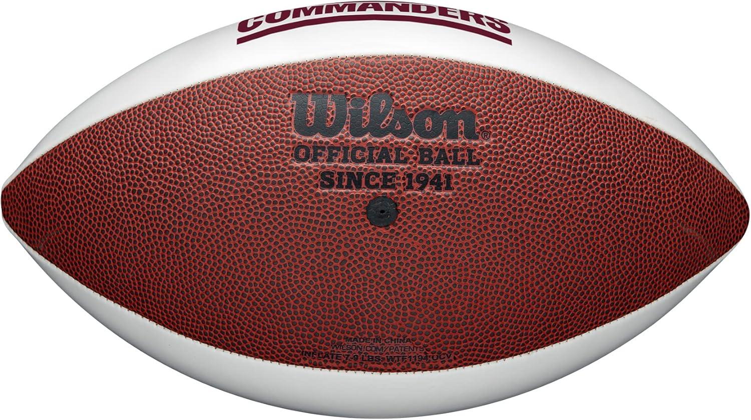 imageWilson Wilson NFL Live Team Autograph FootballWashington Commanders