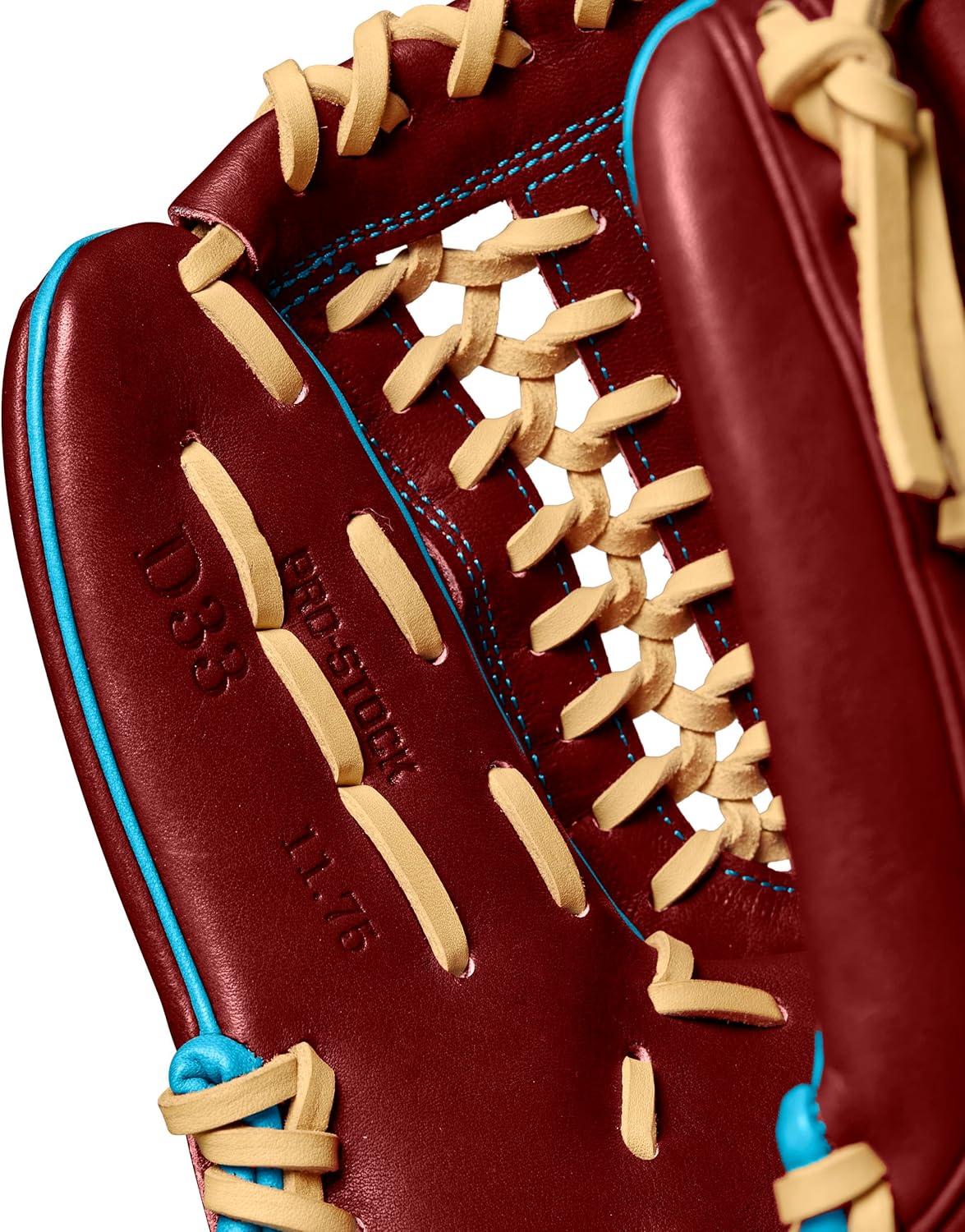 imageWilson Winter 2024 A2000 Baseball GlovesBrickTropical BlueXBlonde
