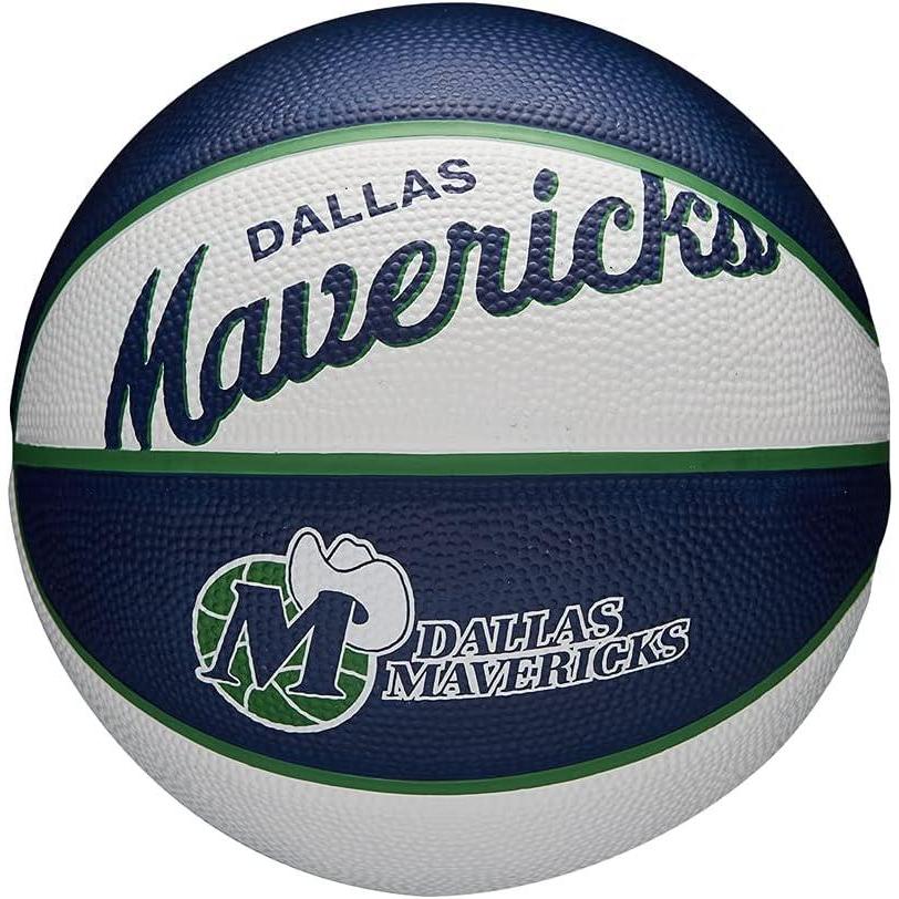 imageWILSON NBA Team Retro Mini Basketball Dallas Mavericks