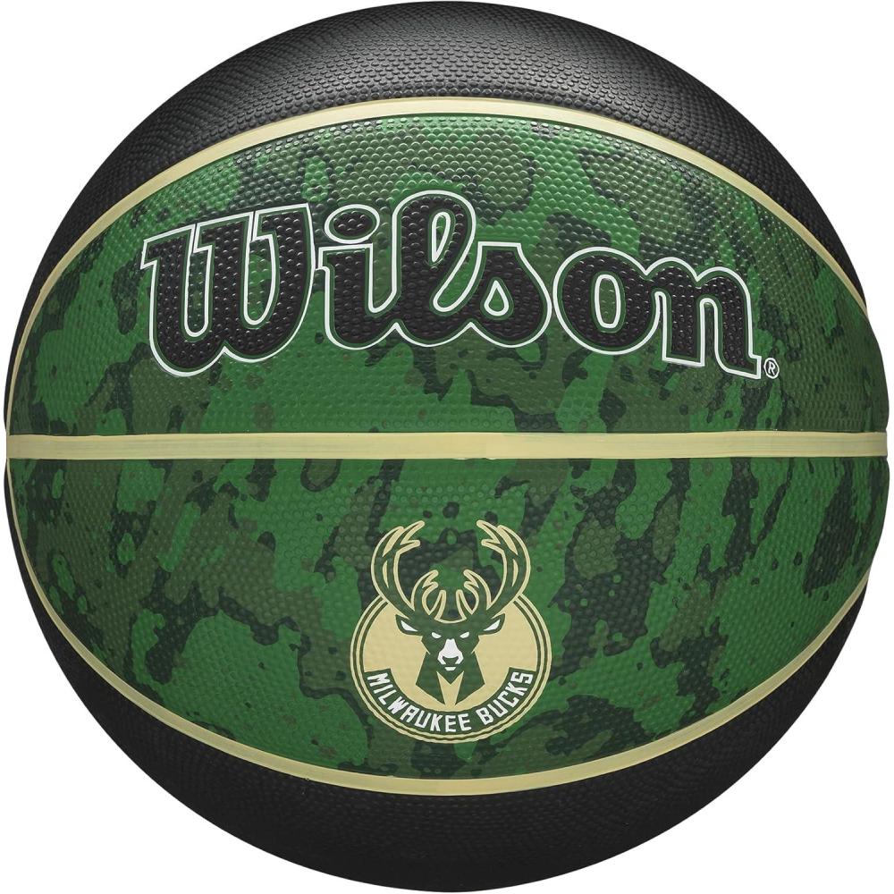 imageWILSON NBA Team Tiedye Basketballs  Size 7295Milwaukee Bucks