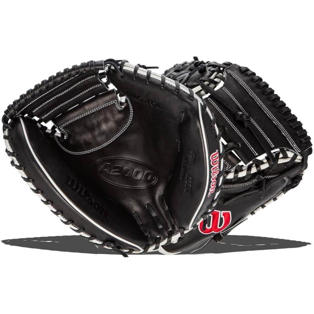 imageWilson A2000 Catchers Mitts 33 335 and 34BlackWhiteRed