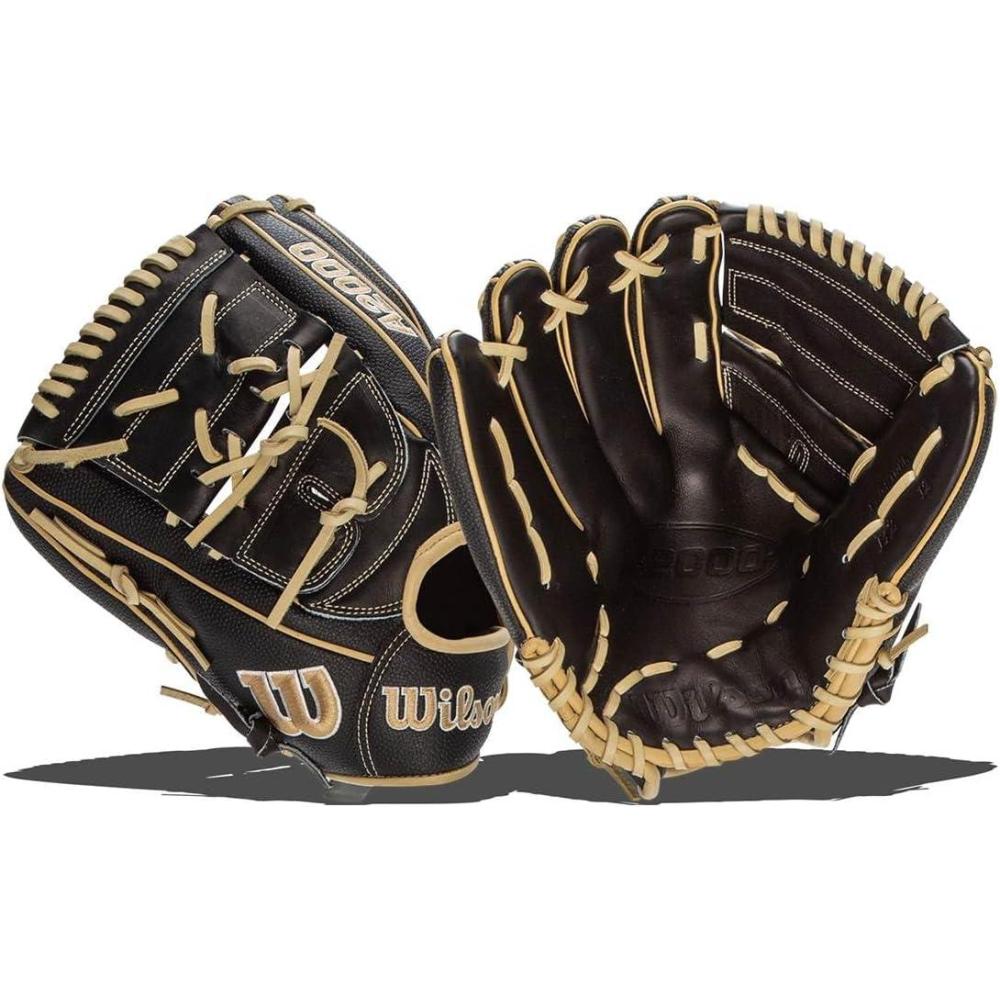 imageWilson A2000 Pitchers Baseball Gloves 1175 and 12BlackBlonde