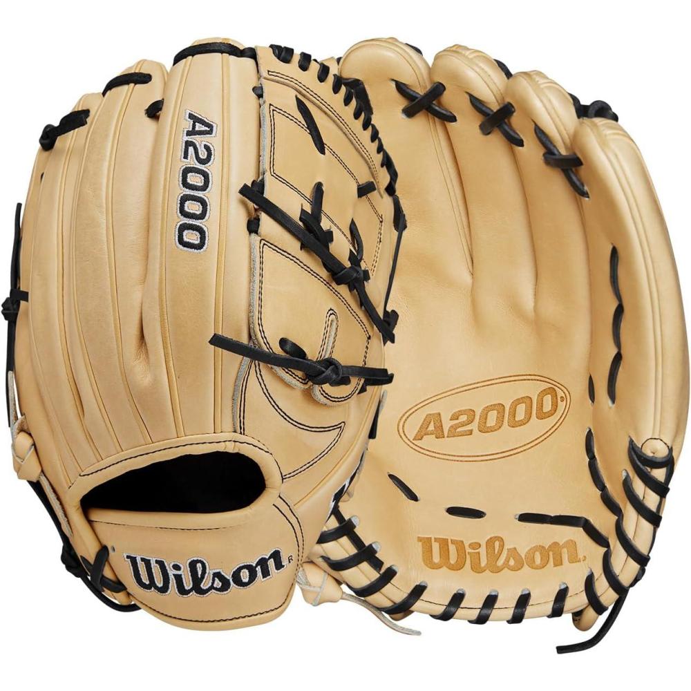 imageWilson A2000 Pitchers Baseball Gloves 1175 and 12Blonde