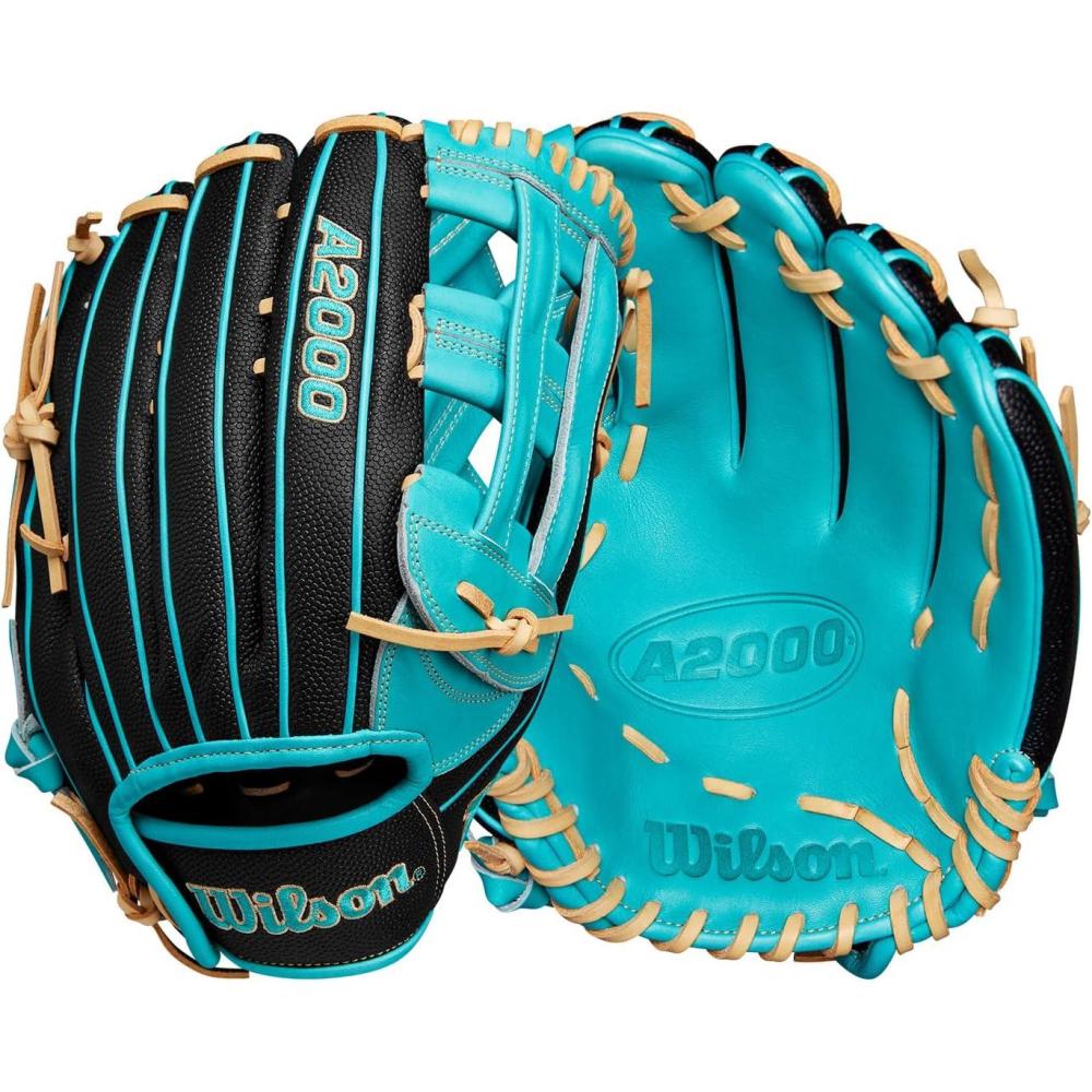 imageWilson Fall 2024 A2000 Baseball GlovesBlackTealBlonde