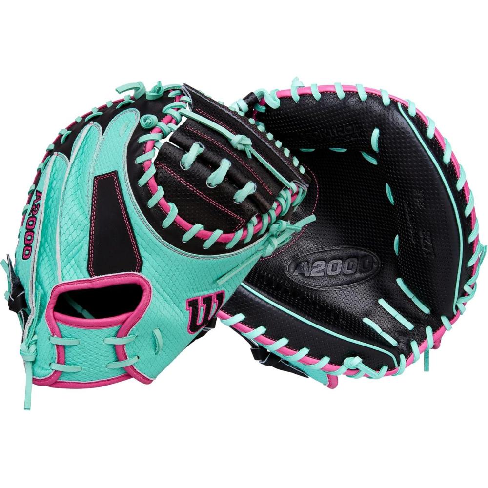 imageWilson Spring 2026 A2000 Baseball GlovesSeafoamBlackFlamingo