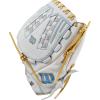 WILSON 2024 A1000 Outfield Fastpitch Softball Gloves – 12.5″(White/Blue/Blonde)