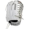 WILSON 2024 A1000 Outfield Fastpitch Softball Gloves – 12.5″(White/Silver/Gold)