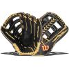 Wilson A2000 Outfield Baseball Gloves – 12.25″, 12.5″ and 12.75″(Black/Saddle Tan)