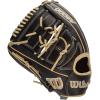 Wilson A2000 Pitcher’s Baseball Gloves – 11.75″, and 12″(Black/Blonde)