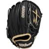 Wilson A2000 Pitcher’s Baseball Gloves – 11.75″, and 12″(Black/Saddle Tan)