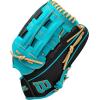 Wilson Fall 2024 A2000® Baseball Gloves(Black/Teal/Blonde)