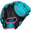 Wilson Fall 2024 A2000® Baseball Gloves(Black/Teal/Flamingo)
