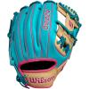 Wilson Spring 2025 A2000 1786 11.5″ Infield Baseball Glove – Right Hand Throw, Teal/Blonde/Flamingo