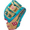 Wilson Spring 2025 A2000 1786 11.5″ Infield Baseball Glove – Right Hand Throw, Teal/Blonde/Flamingo