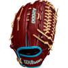 Wilson Winter 2024 A2000® Baseball Gloves(Brick/Tropical Blue-X/Blonde)