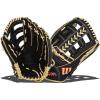 Wilson A2000 Outfield Baseball Gloves – 12.25″, 12.5″ and 12.75″(Black/Saddle Tan)