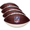 Wilson NFL Mini Autograph Football – Mini, Brown/White(Mini (Pack of 4))