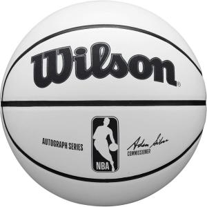 WILSON NBA Alliance Series Basketballs – Size 7 and Mini Size(White)